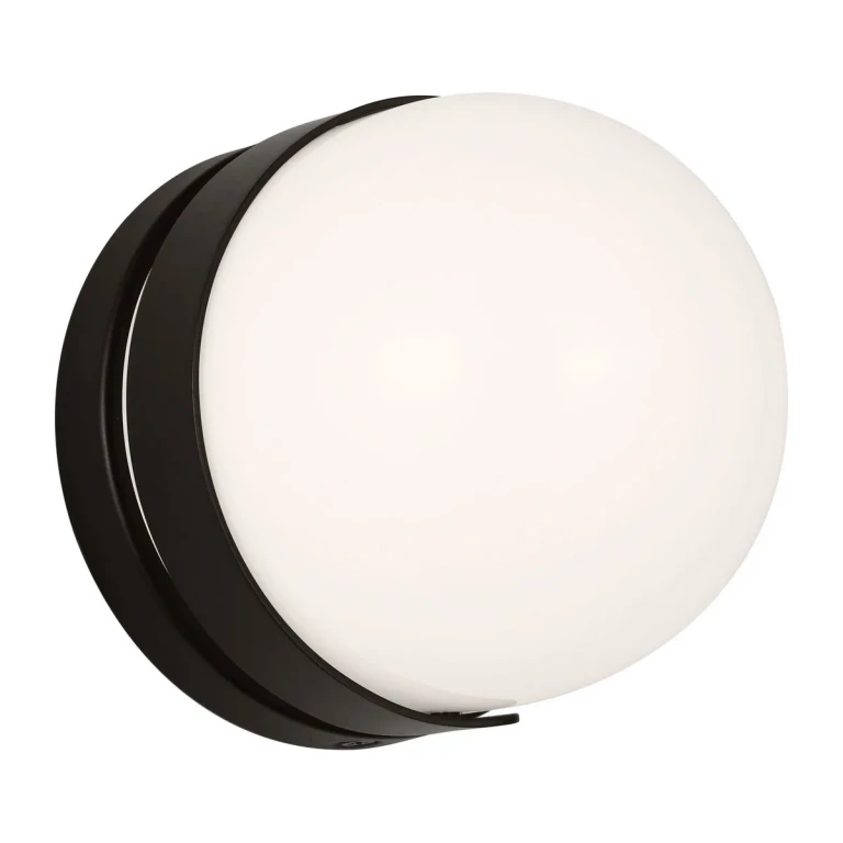 Aged Iron LED Bathroom Vanity Light from the Syrie Collection