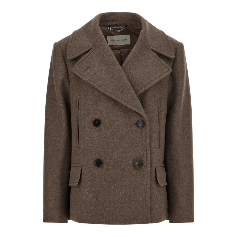 Dries Van Noten Manteau Court - Gris
