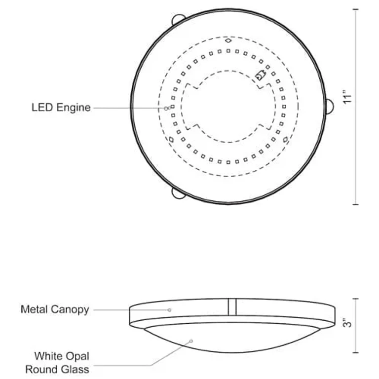 Floyd Ceiling Light in Brushed Gold