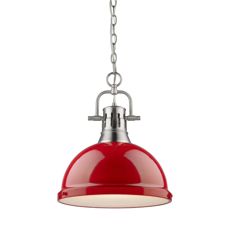 Golden Duncan 17" Pendant Light in Pewter