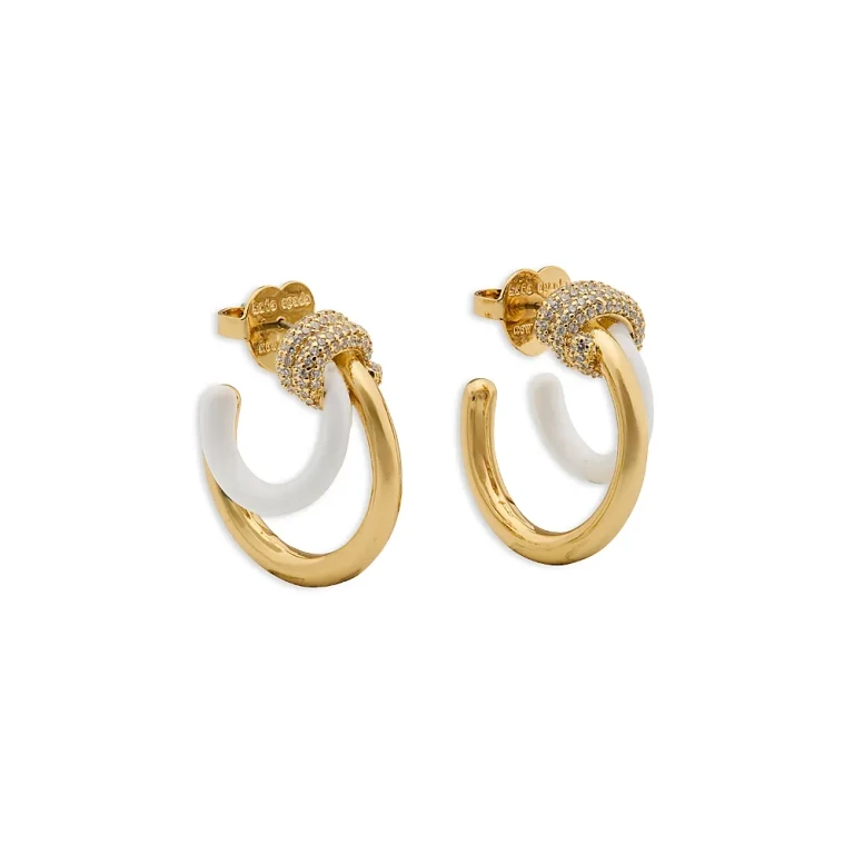 kate spade new york Ropes & Knots Layered Hoop Earrings