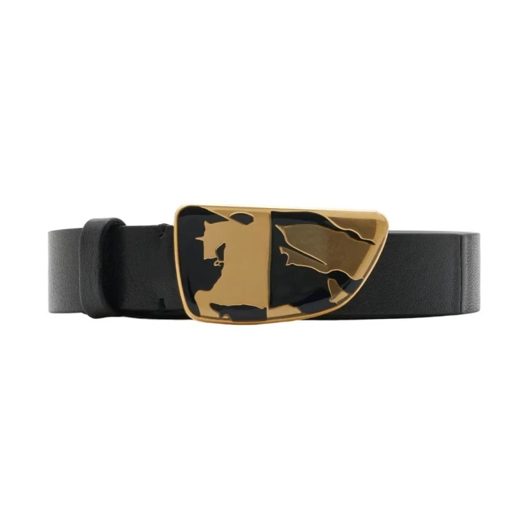 Burberry Womens Leather Shield EKD Belt