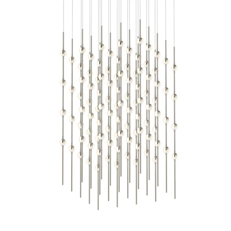 Satin Nickel LED Pendant from the Constellation Collection