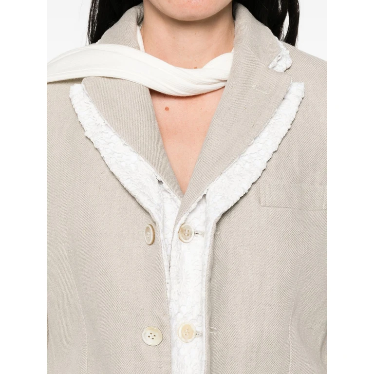 Comme des Garçons Comme des Garcons Jackets Beige Outer: linen/flax - Women