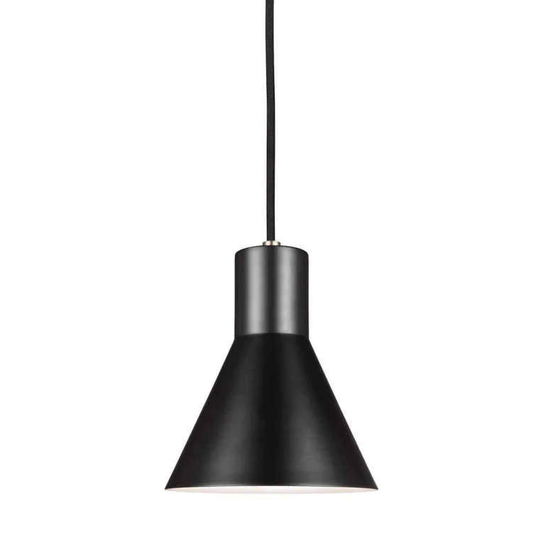 Brushed Nickel One Light Mini-Pendant from the Towner Collection
