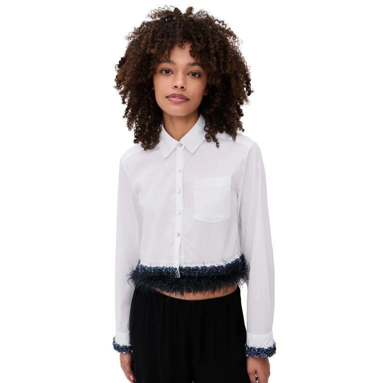 Cinq à Sept Sylvan Top White/Bluebell L