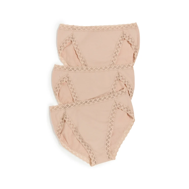 Natori Bliss French Cut 3 Pack Underwear Black L