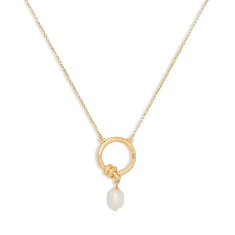 kate spade new york Ropes & Knots Freshwater Pearl Pendant Necklace, 18-21