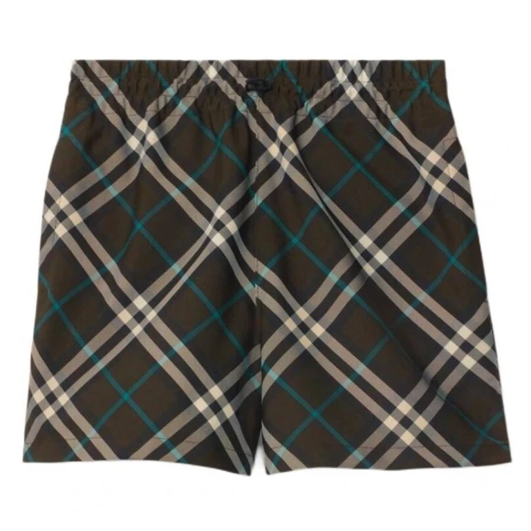 Burberry Checkered Drawcord Shorts