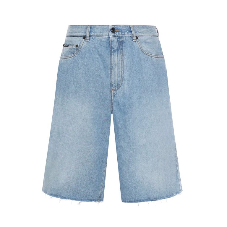 Dolce & Gabbana Shorts Blue Cotton - Men