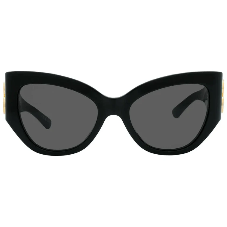 Balenciaga Grey Cat Eye Ladies Sunglasses BB0322S 002 55
