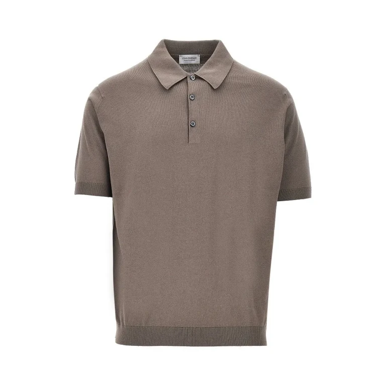 JOHN SMEDLEY Cotton knit polo shirt Man S