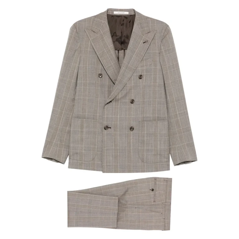 Tagliatore Double-breasted Check-pattern Suit