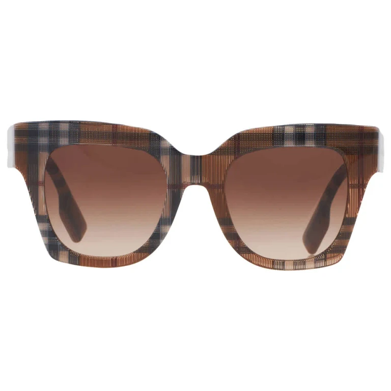 Burberry Kitty Brown Gradient Cat Eye Ladies Sunglasses BE4364 396713 49