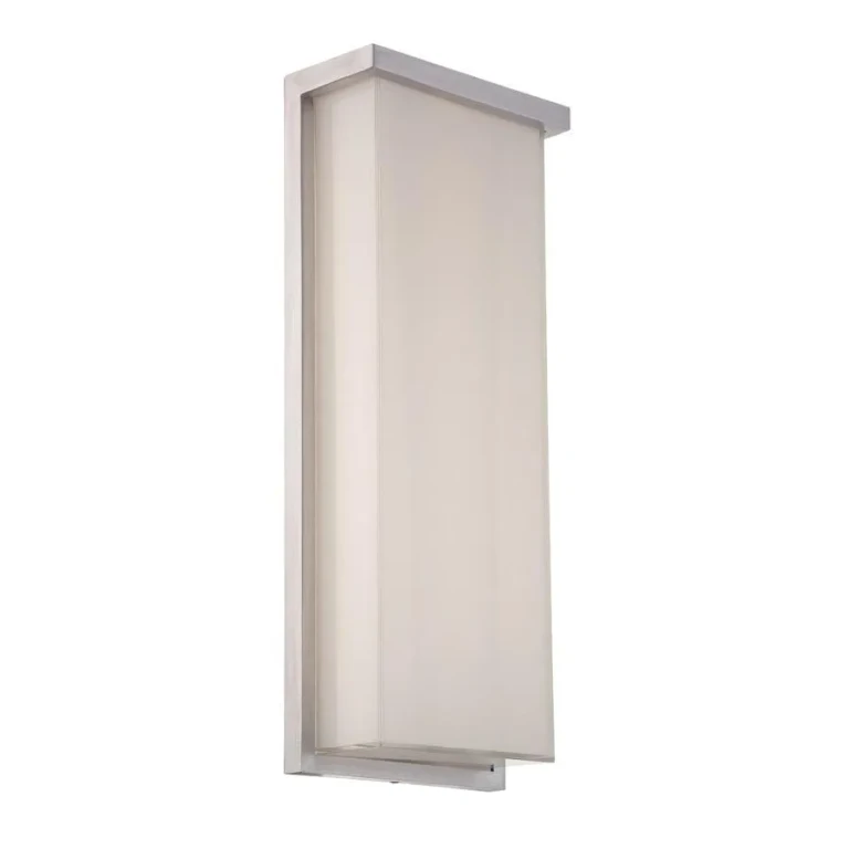 Brushed Aluminum LED Outdoor Wall Sconce from the Ledge Collection