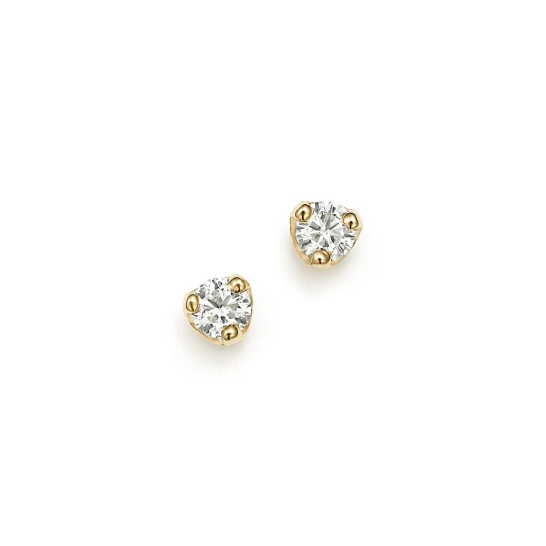 Zoe Chicco 14K Yellow Gold Stud Earrings with Diamonds