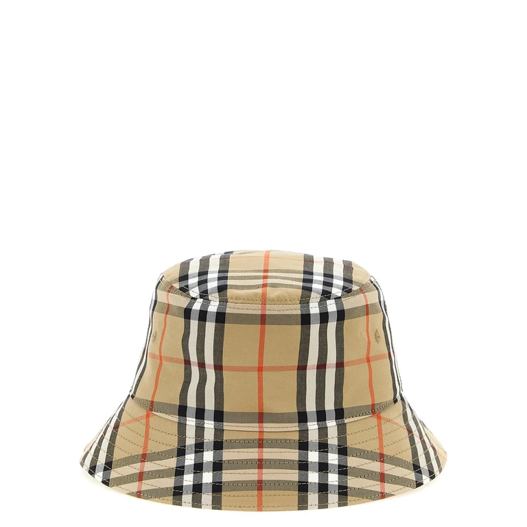 Burberry Bucket hat Check Beige Cotton - Kids