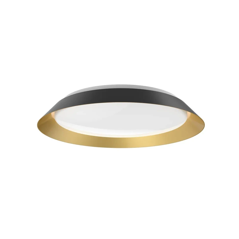 Black Gold LED Flush Mount from the Jasper Collection