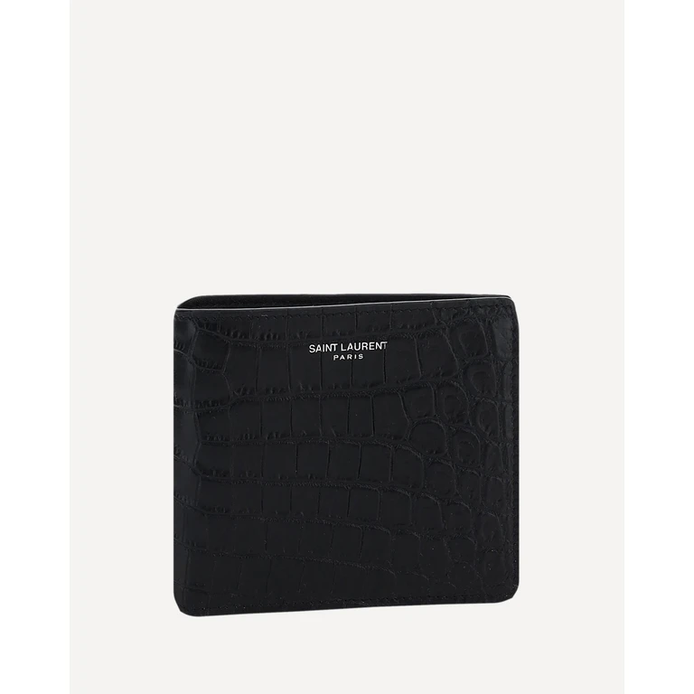 SAINT LAURENT Leather Wallet Male UNI