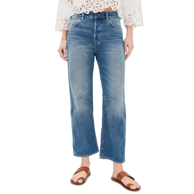 Madewell The Darted Barrel Leg Jeans Retro Bright Wash 29