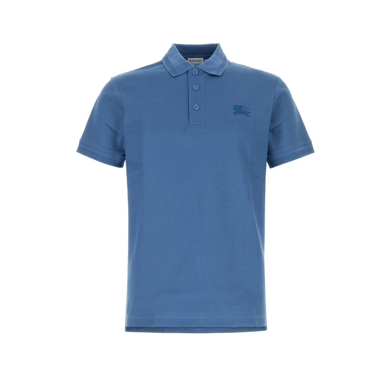 Burberry Cerulean Blue Piquet Polo Shirt Pool Exterior: Cotton - Men