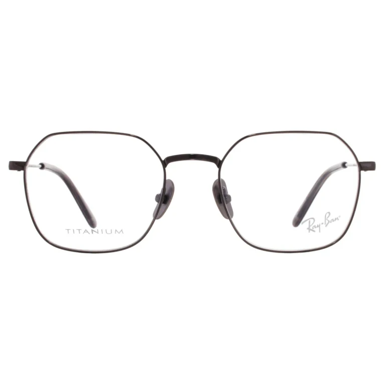 Ray Ban JIM TITANIUM Demo Geometric Unisex Eyeglasses RX8794 1000 53