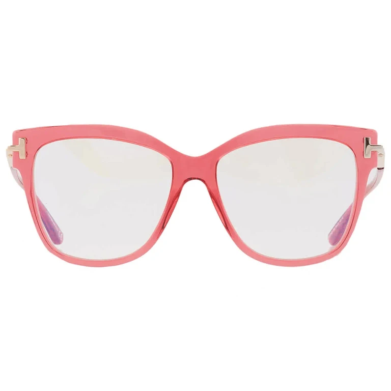 Tom Ford Blue Light Block Butterfly Ladies Eyeglasses FT5704-B 066 54