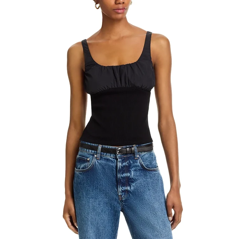 Steve Madden Luana Ruched Detail Top