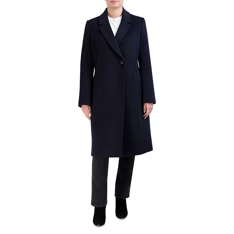 Cole Haan Single Breasted Asymmetric Coat