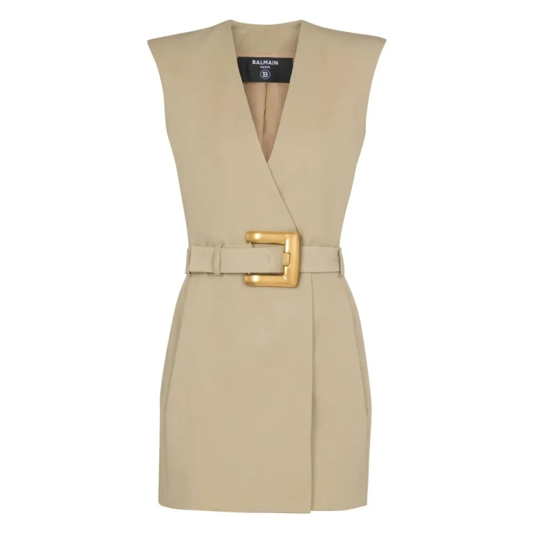 Balmain Mini Belted Blazer Dress