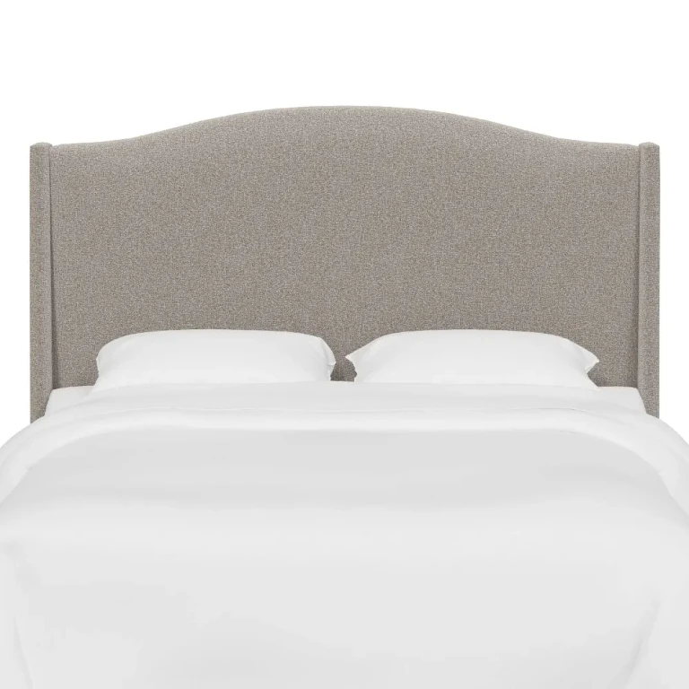 Blake Elephant Gray Queen Wingback Headboard - Skyline Furniture
