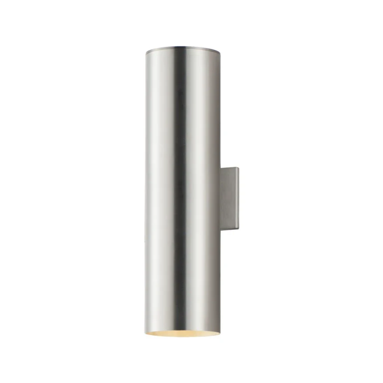 Brushed Aluminum LED Outdoor Wall Sconce from the Outpost Collection