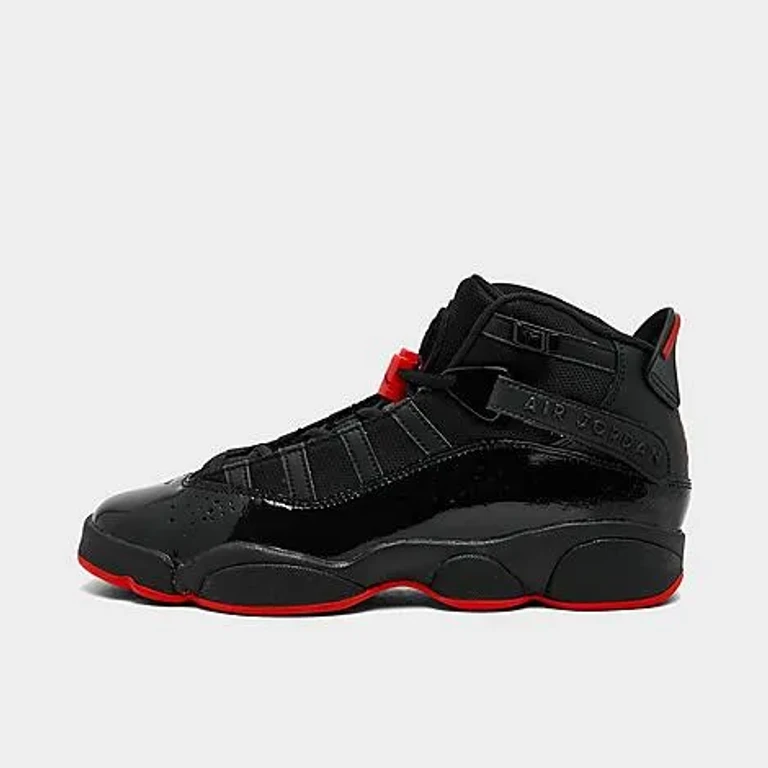 Big Kids 6 Rings Basketball Shoes in Black/Infrared 23 Size: 3.5