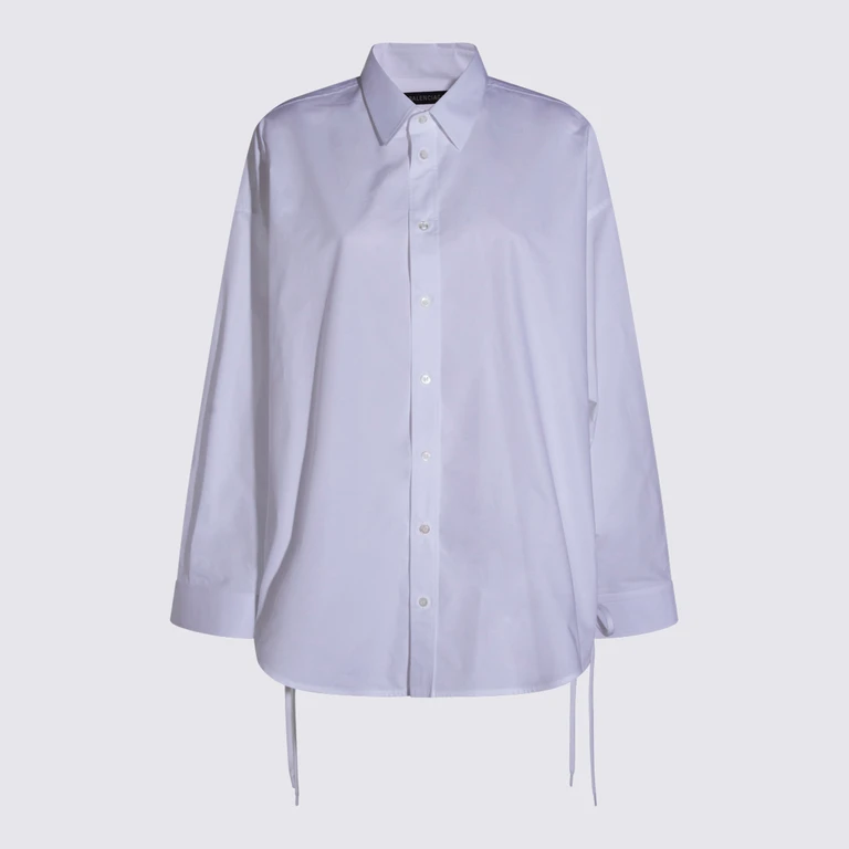 Balenciaga Shirts White Cotone - Women