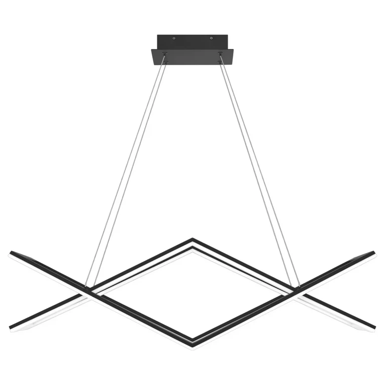 Newman LED Linear Chandelier in Matte Black