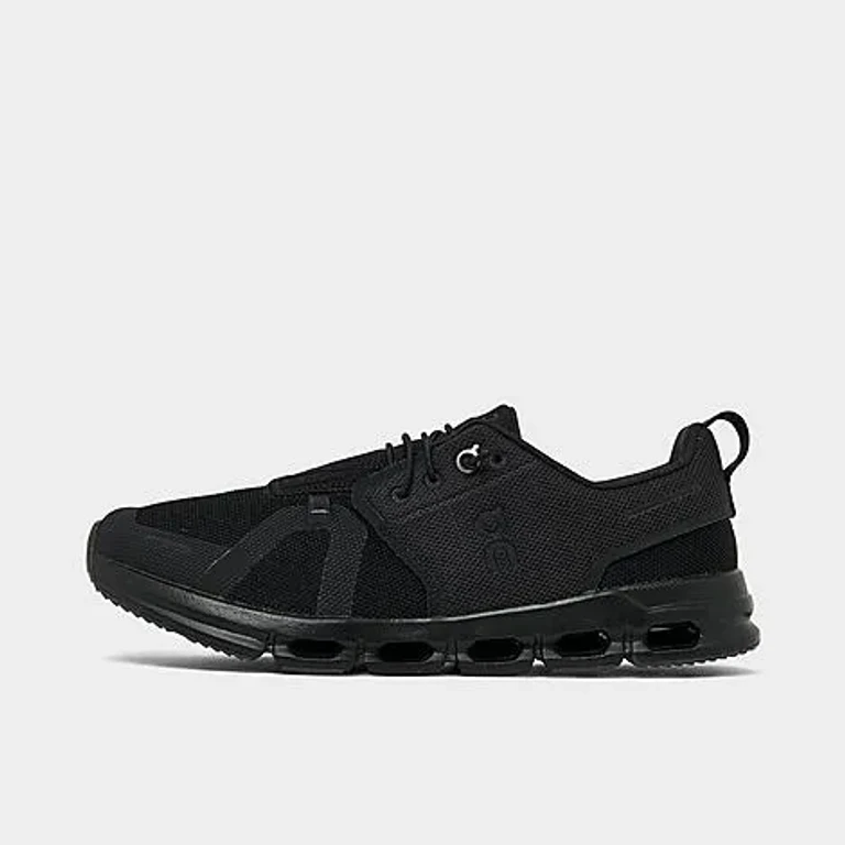 On Big Kids Cloud Sky Stretch Lace Running Shoes in Black Size: 3.5