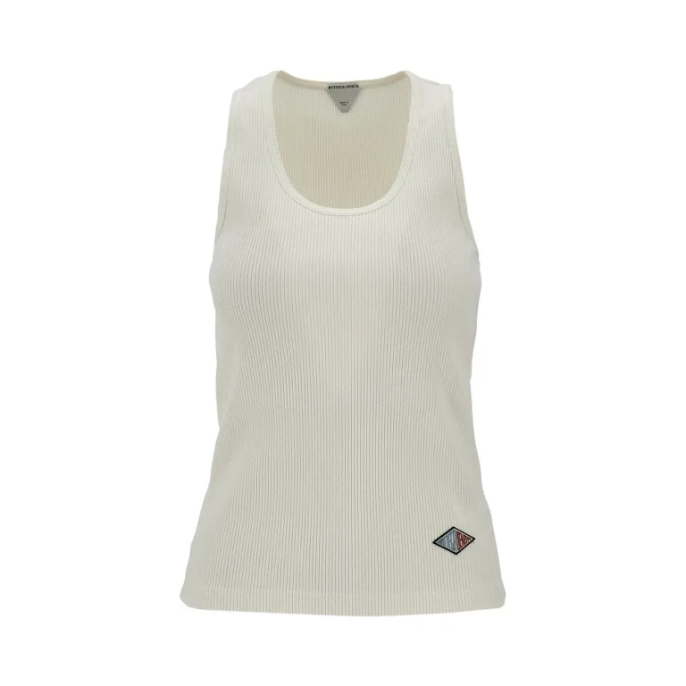 BOTTEGA VENETA Ribbed cotton tank top Woman M