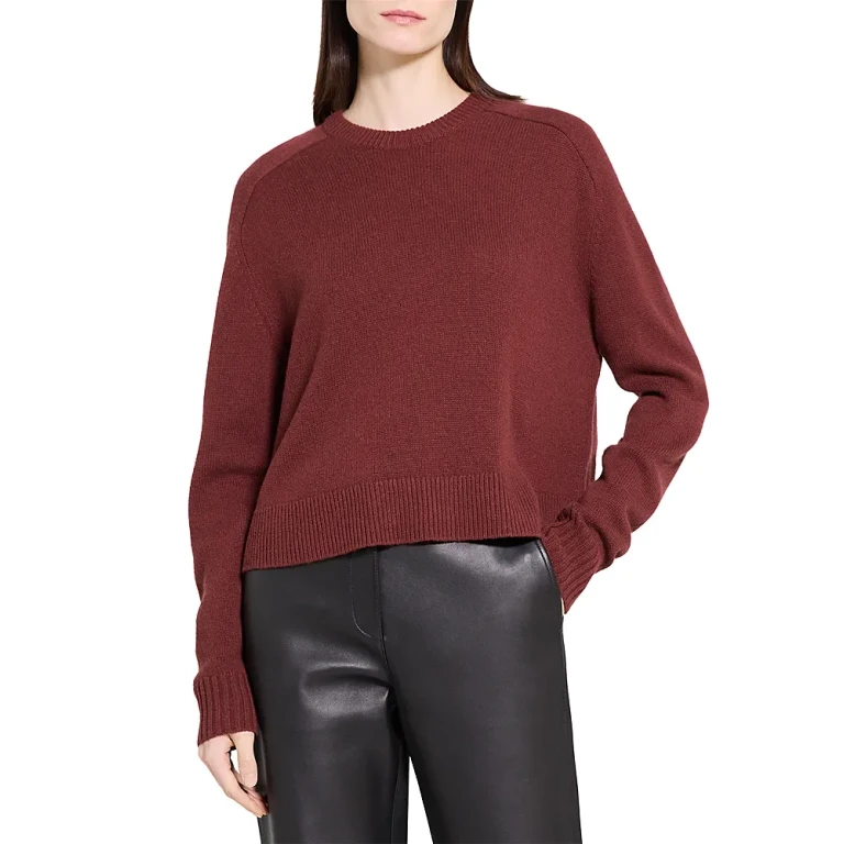 Theory Cashmere Cropped Sweater