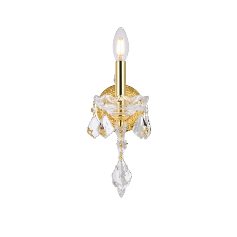 Gold One Light Wall Sconce from the Maria Theresa Collection