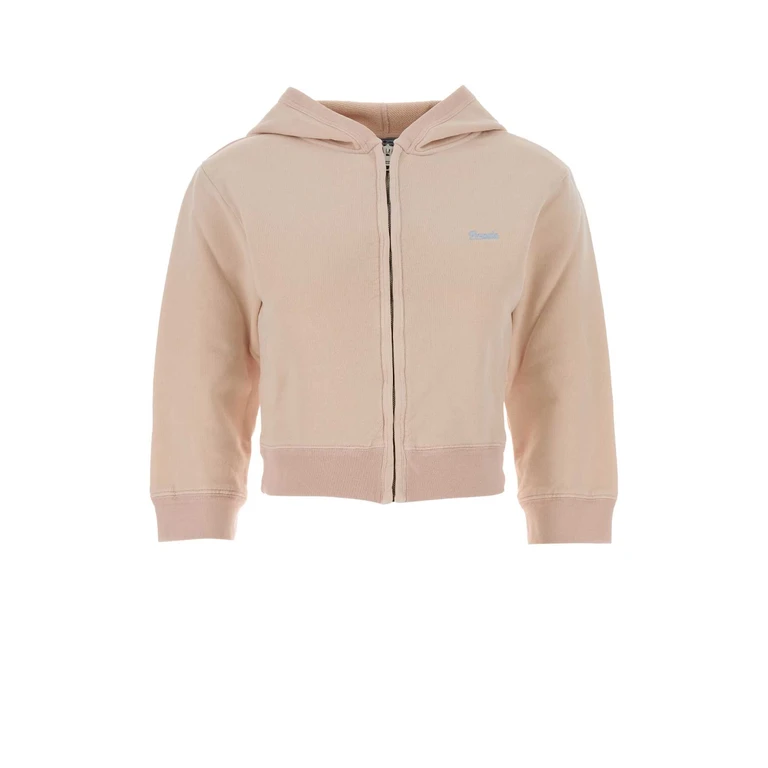 Prada Pink Cotton Sweatshirt Rosa Exterior: Felpe - Women