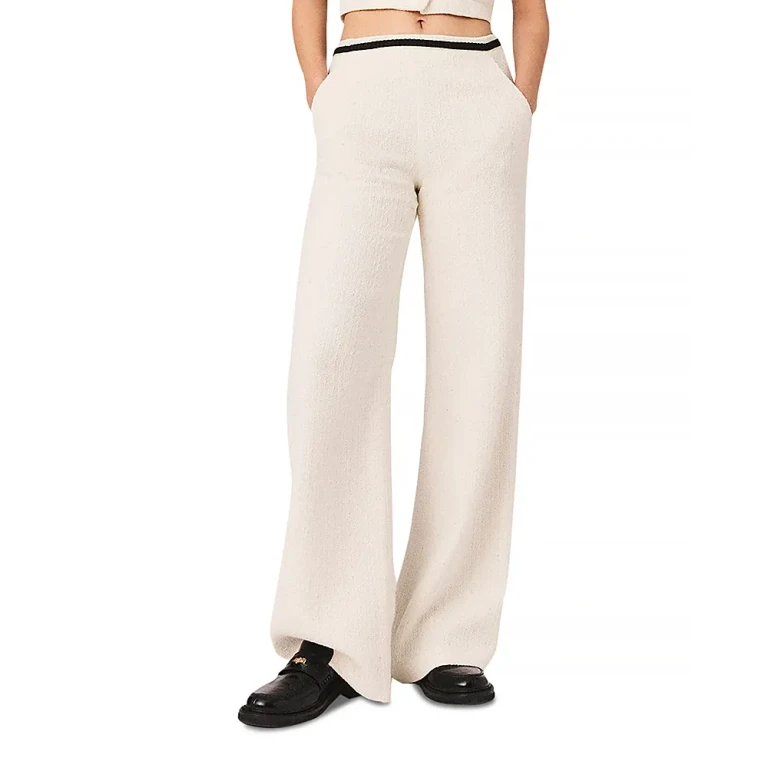 Maje Tweed Effect Trousers