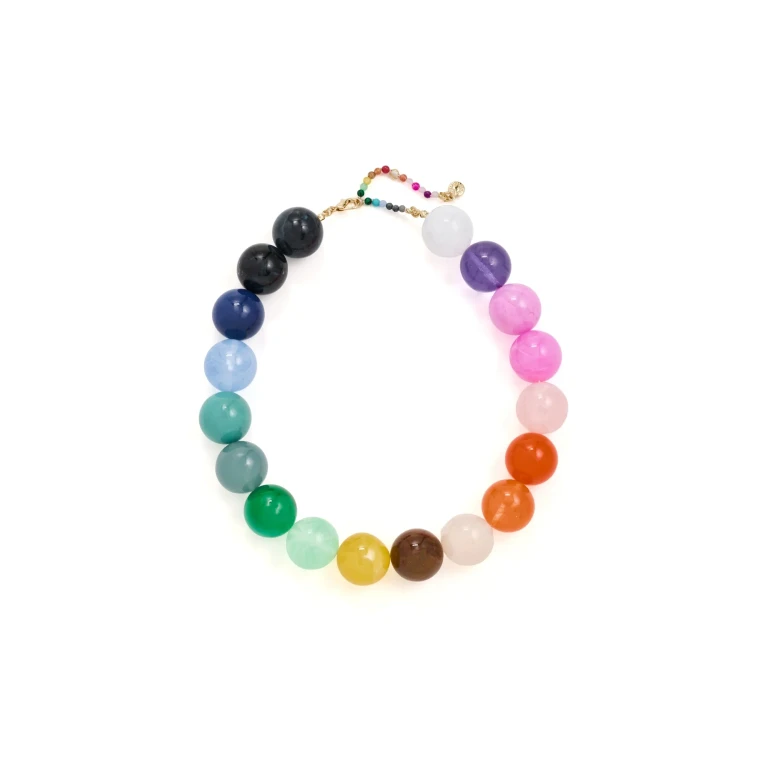 BaubleBar Jane Beaded Necklace Rainbow One Size