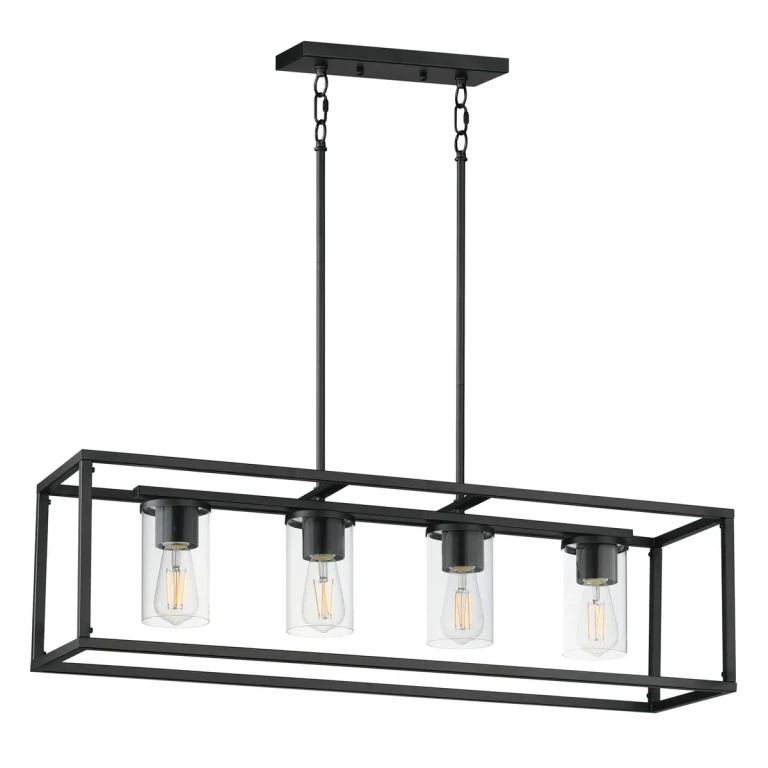 Black Linear Pendant from the Lateral Collection