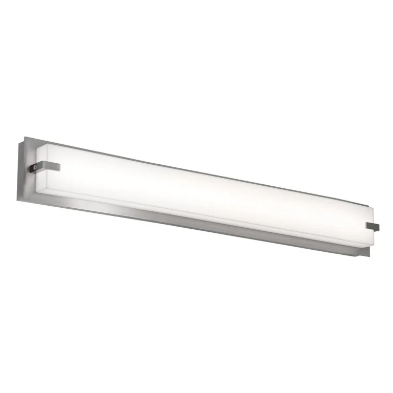 Satin Nickel LED Bathroom Vanity Light from the Sinclair Collection