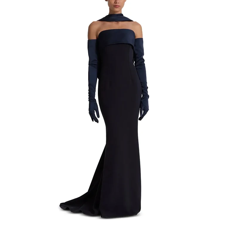 Safiyaa Roshana Strapless Gown