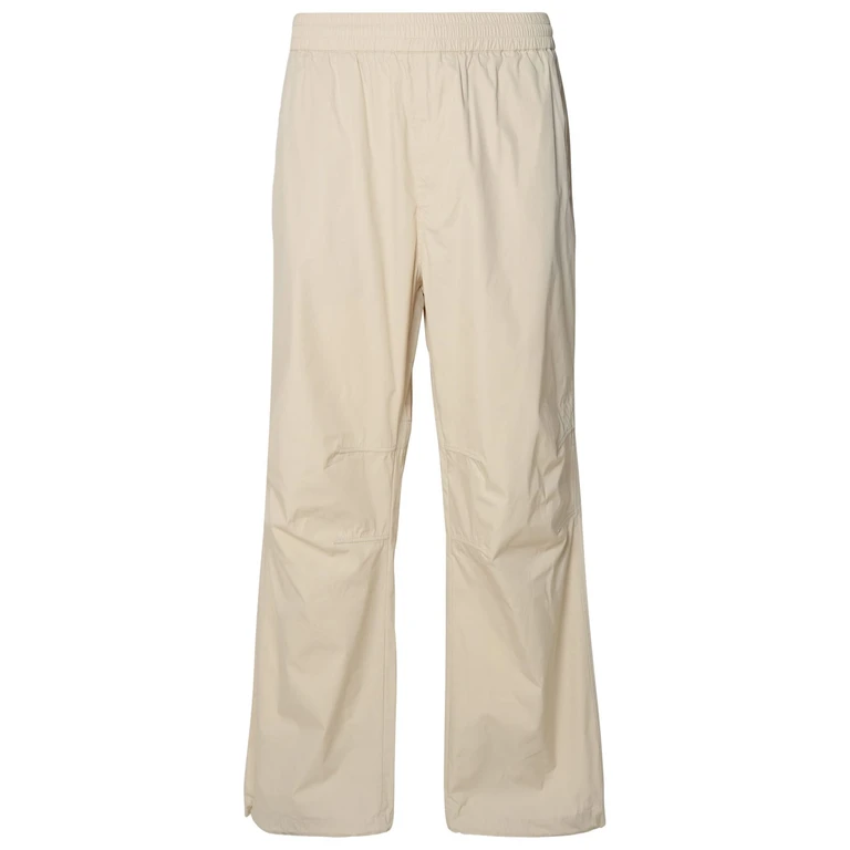 Burberry Beige Cotton Blend Trousers