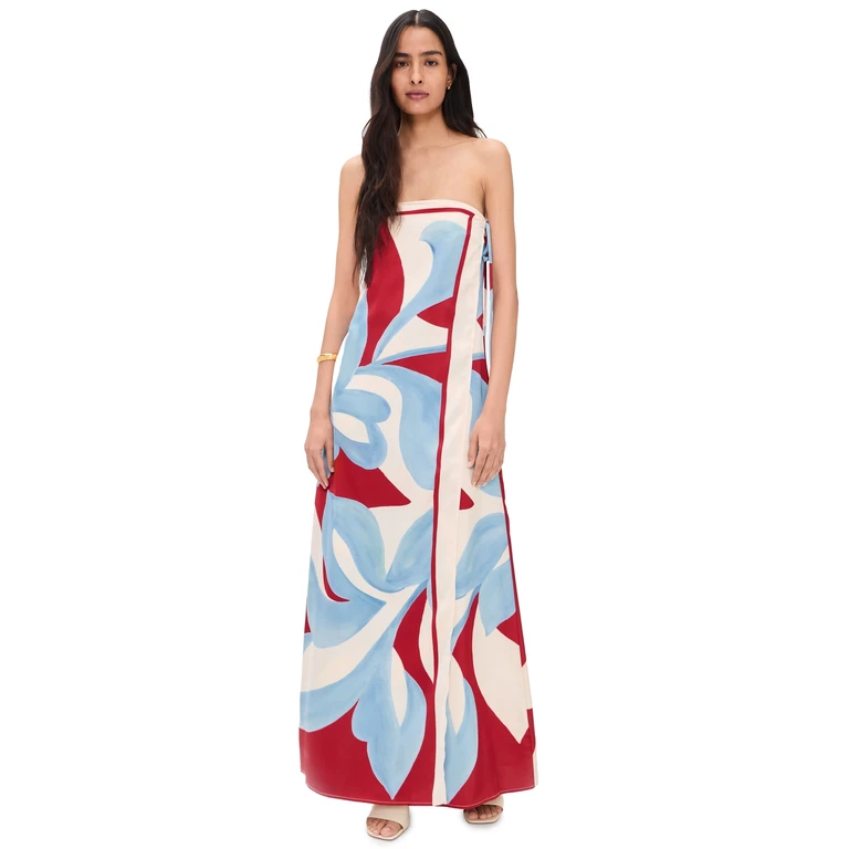 Seven Wonders Amoree Strapless Maxi Dress Amoree Red S