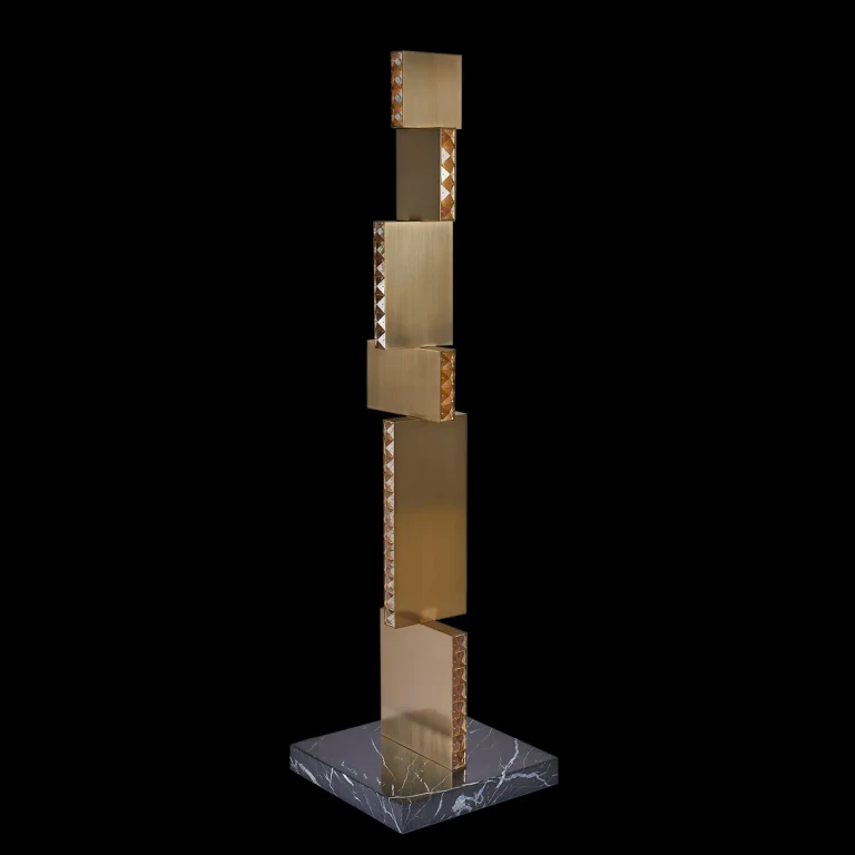 Winter Brass LED Floor Lamp from the Franco Collection