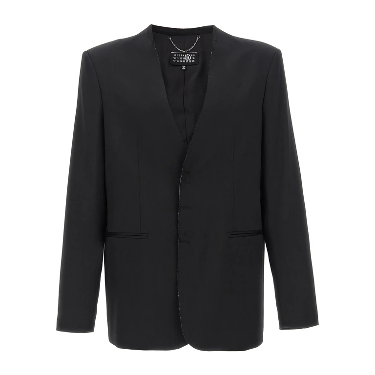 MM6 Maison Margiela Blazer - White Stitch Line