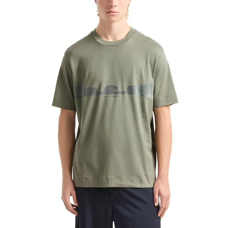 Emporio Armani Flocked Logo Tee